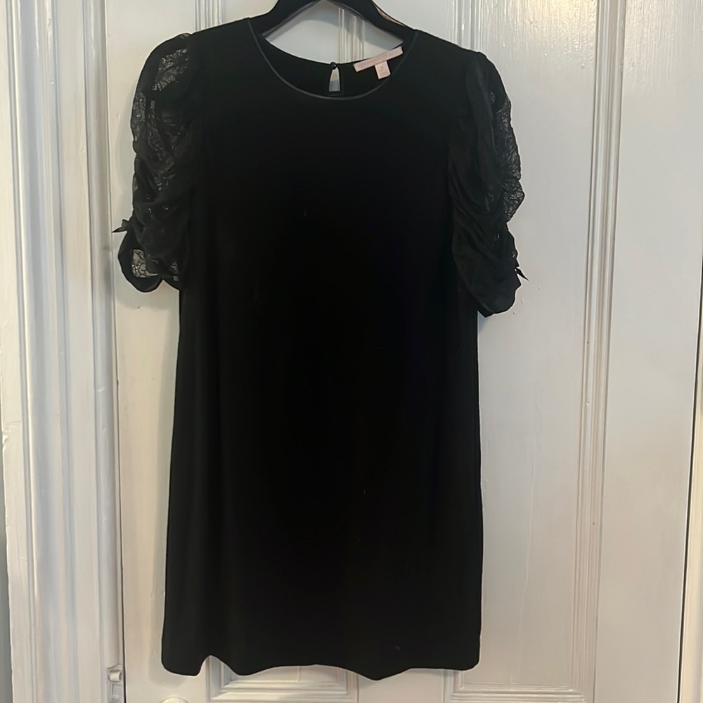 Rebecca Taylor Wool M Lace Sleeve Tunic or Mini Dress